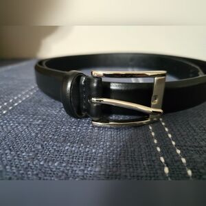 Men's Black Leather Belt